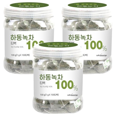 카페우리가 하동녹차 티백, 1g, 100개입, 3개