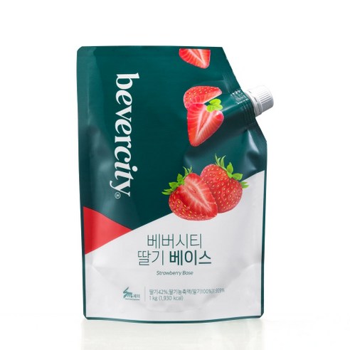 베버시티 딸기 베이스 1000g, 1kg, 5개