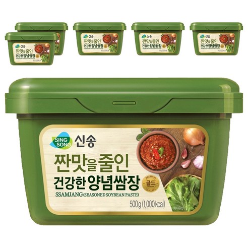 신송 짠맛을 줄인 건강한 양념쌈장, 500g, 6개