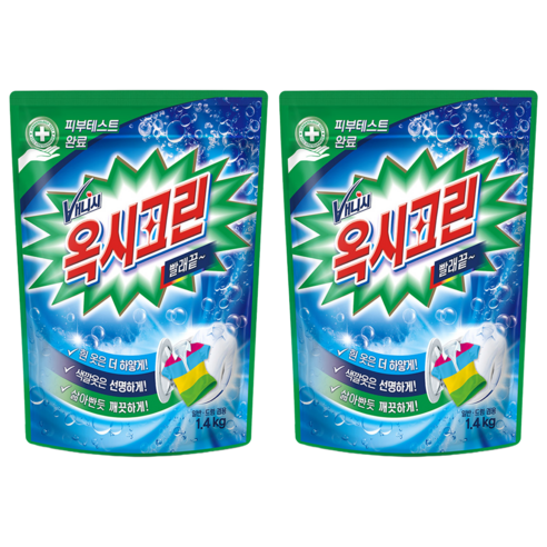 옥시크린 표백제 분말형, 1.4kg, 2개