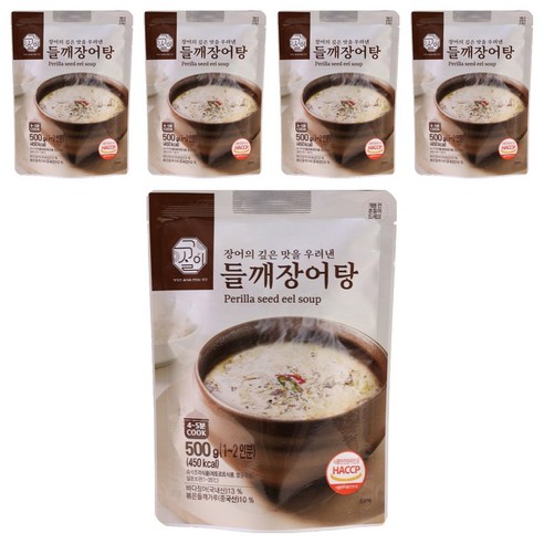 주식회사 설국 들깨장어탕, 500g, 5개
