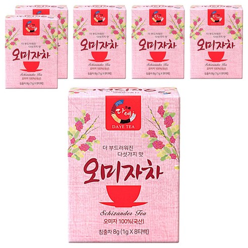 다예 오미자차 8p, 1g, 8개입, 6개