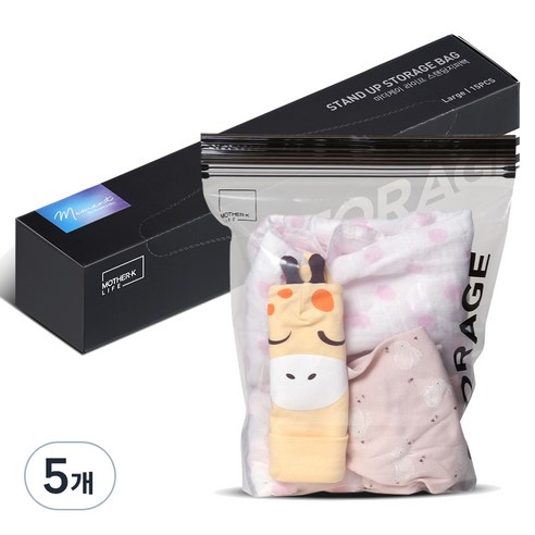 마더케이라이프 스탠딩 지퍼백, 15개입, 5개