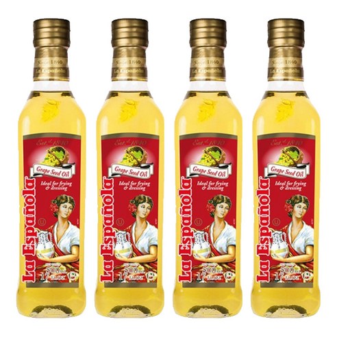 에스파뇰라 포도씨유, 4개, 500ml
