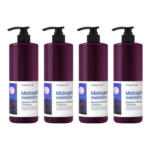 로더베르 시그니처 퍼퓸 트리트먼트 미드나잇메모리 1000ml, 1L, 4개
