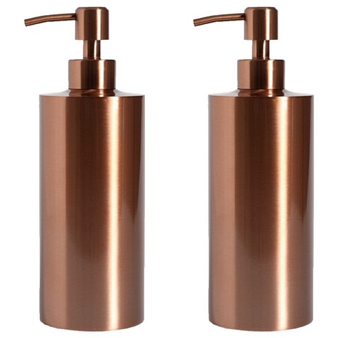 모나코올리브 스테인레스 샴푸 린스 호텔식 디스펜서 550ml, 브론즈, 2개