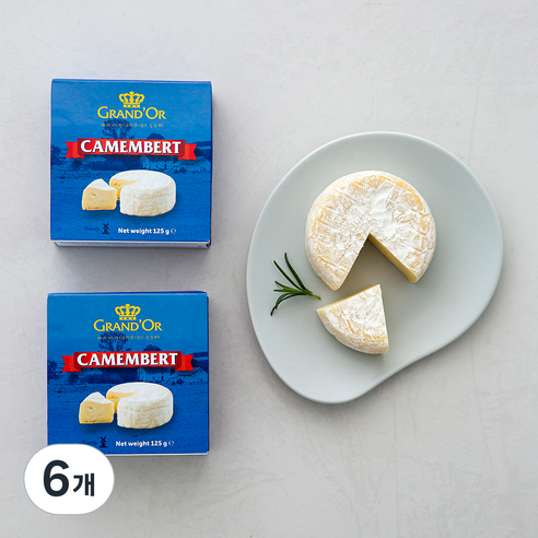 그랑도르 까망베르, 125g, 1개입, 6개