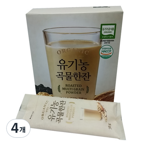 청오 맛있는 유기농 곡물한잔, 20g, 10개입, 4개