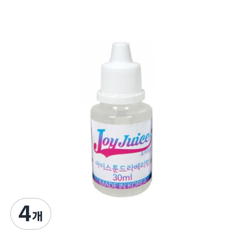 아로마조이 조이쥬스 슬라임 향료 30ml, 4개, 아이스툰드라베리