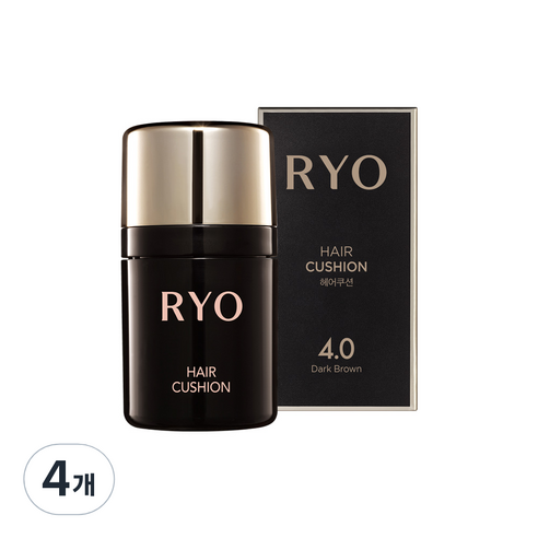 려 헤어쿠션 7g, 짙은갈색 4.0, 4개