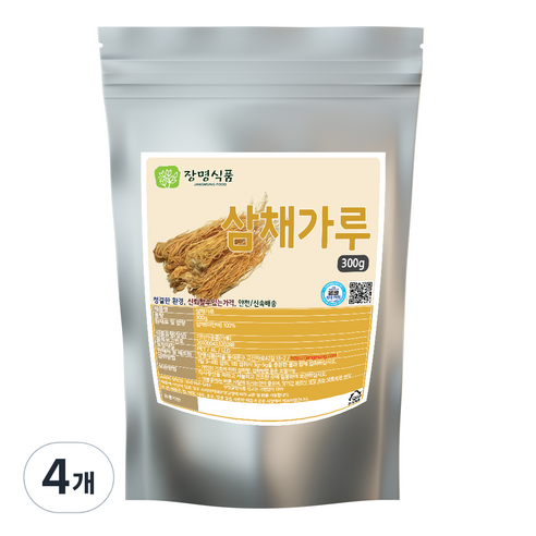 장명식품 삼채가루, 4개, 300g