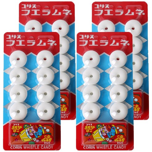 코리스 휘슬라무네 휘파람 사탕 소다맛, 22g, 4개