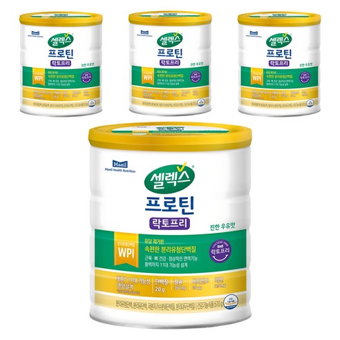 셀렉스 프로틴 락토프리 파우더, 570g, 4개
