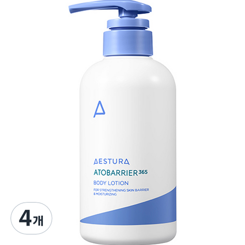 에스트라 아토베리어365 바디로션, 400ml, 4개