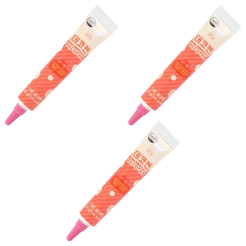 디유 초코 데코펜 핑크, 20g, 3개