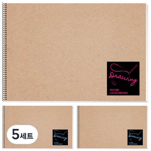 영아트 전문가 KF 스케치북 3입, 8절, 15매, 5세트