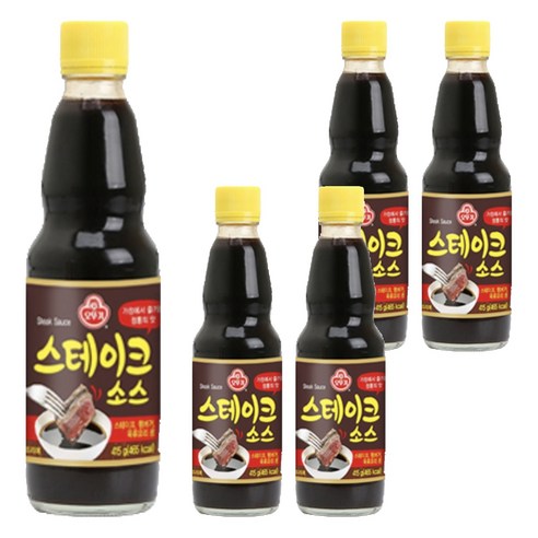 오뚜기 스테이크 소스, 415g, 5개
