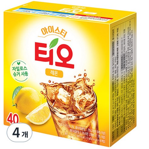 티오 아이스티 레몬맛, 13g, 40개입, 4개
