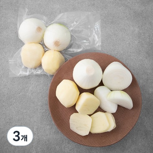 깐감자 + 깐양파, 500g, 3개