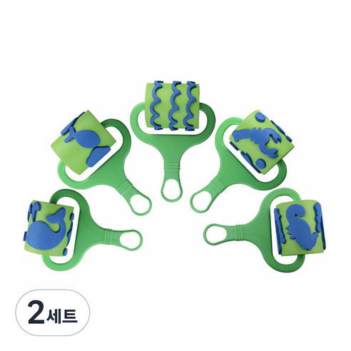EVA 대형 롤러 5종 세트, 해저세계 랜덤발송, 2세트