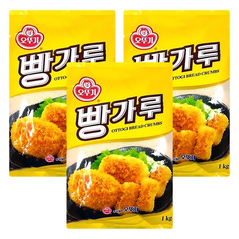 [오뚜기] 빵가루, 1kg, 3개