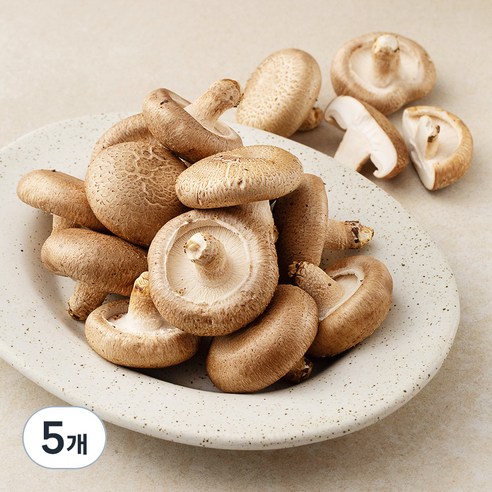 유기농 표고버섯, 300g, 5개