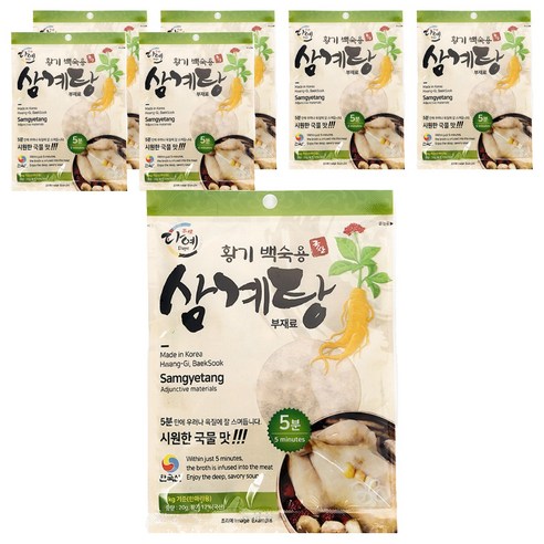 다예 황기 백숙용 삼계탕 부재료, 7개, 20g