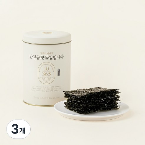 만전김 만전곱창돌김입니다 조미김, 45g, 3개