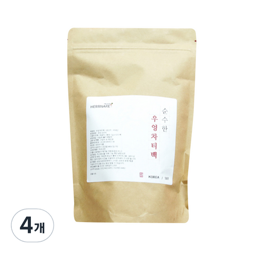 우엉차 티백, 1g, 50개입, 4개