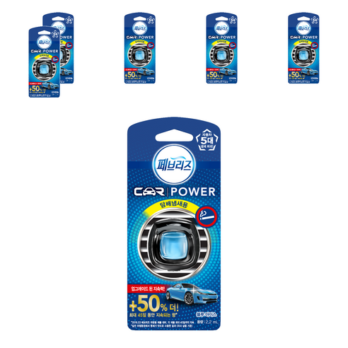 페브리즈 차량용 방향제, 6개, 블루 아이스