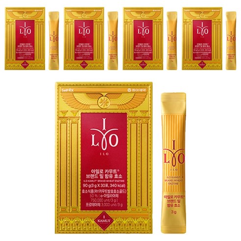 동아제약 아일로 카무트 브랜드 밀 함유 효소 30p, 90g, 5개