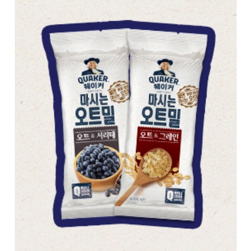 간편함 속에 숨겨진 건강한 에너지, 퀘이커 마시는 오트밀 세트