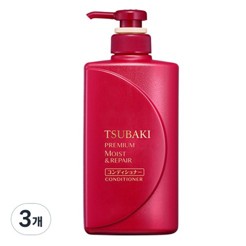츠바키 프리미엄모이스트 리페어 컨디셔너 프루티 플로럴 향, 490ml, 3개