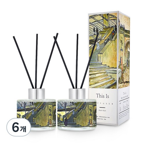 디스이즈 디퓨저, 블랙머스크, 120ml, 6개