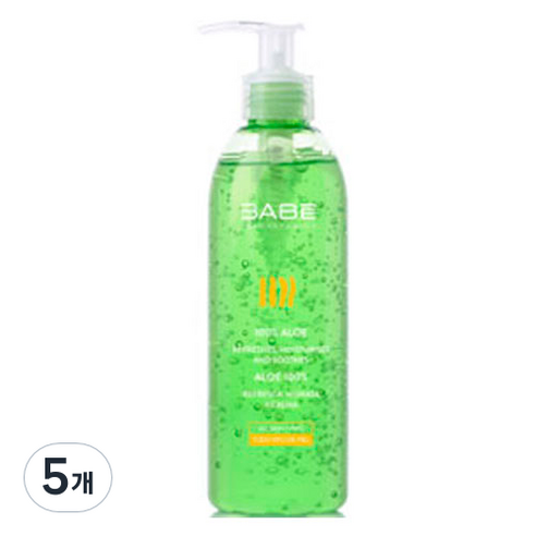 BABE 더마 코스메틱 알로에 바디 젤, 5개, 90ml