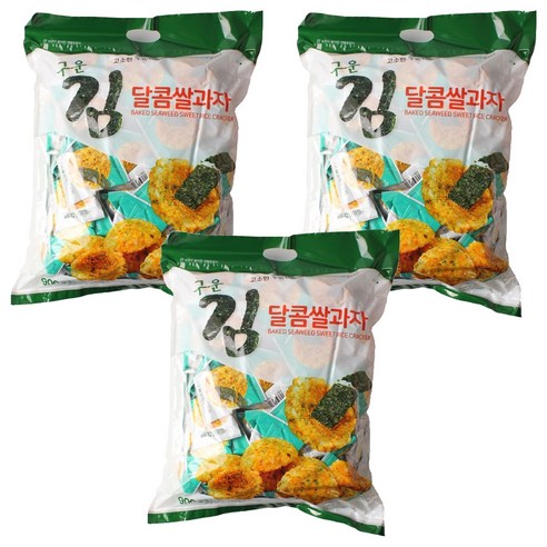 구운김 달콤 쌀과자, 3개, 900g