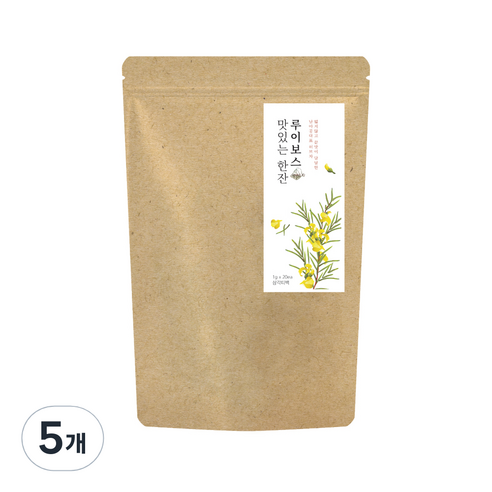 더허브샵 프리미엄 허브티 루이보스, 1g, 20개입, 5개