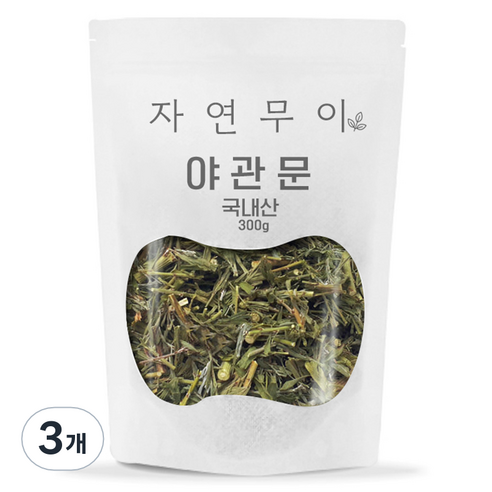 자연무이 건조 야관문 비수리, 300g, 3개