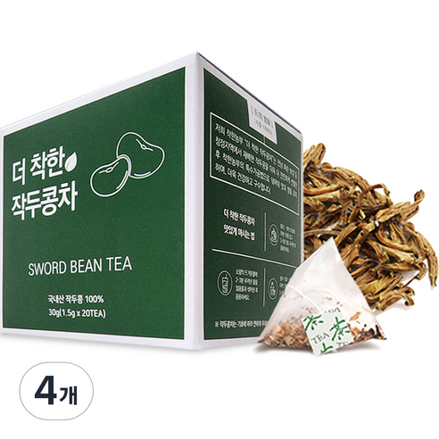 착한농부 더 착한 작두콩차, 30g, 20개입, 4개, 1.5g