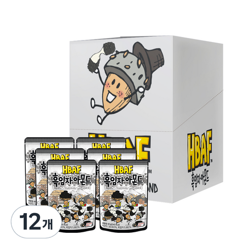 바프 흑임자 아몬드, 40g, 12개