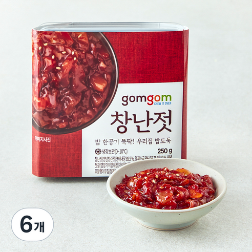 곰곰 창난젓, 250g, 6개