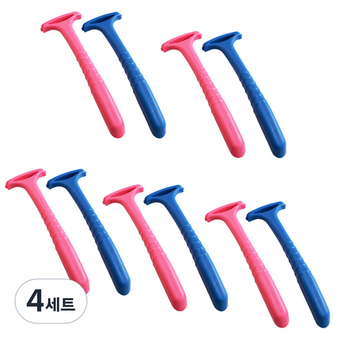 세븐스타 굳은살 면도기 블루 5p + 핑크 5p, 4세트
