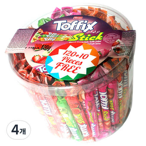 엘반 토픽스 스틱 츄잉캔디, 800g, 4개
