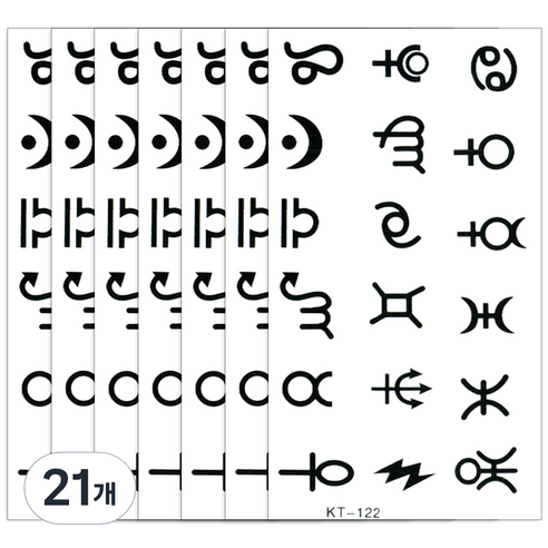 파티복닷컴 타투스티커, KT-122, 21개