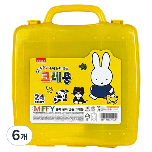 동아 미피 크레용, 24색, 6개