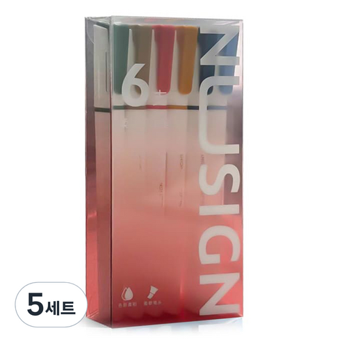 누사인 트윈 파스텔 형광펜 6종 세트 NS701-2, 혼합색상, 5세트