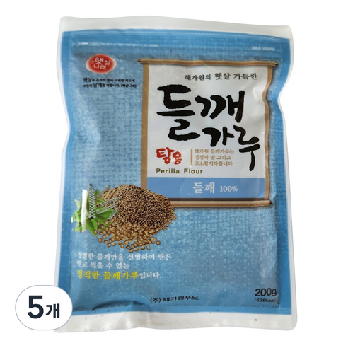 해가원 들깨가루 탕용, 5개, 200g