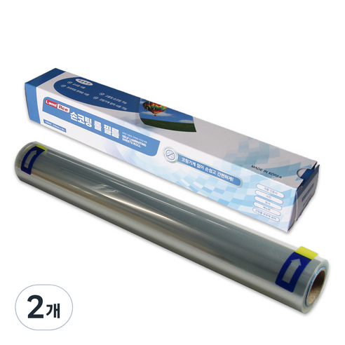 라미에이스 손코팅 롤 필름 0.1mm 310mm x 5m, A3, 2개