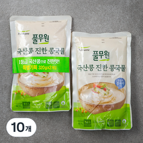 풀무원 국산콩 진한 콩국물 320g, 10개