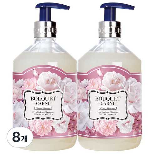 부케가르니 딥퍼퓸 샴푸 체리블라썸향, 500ml, 8개